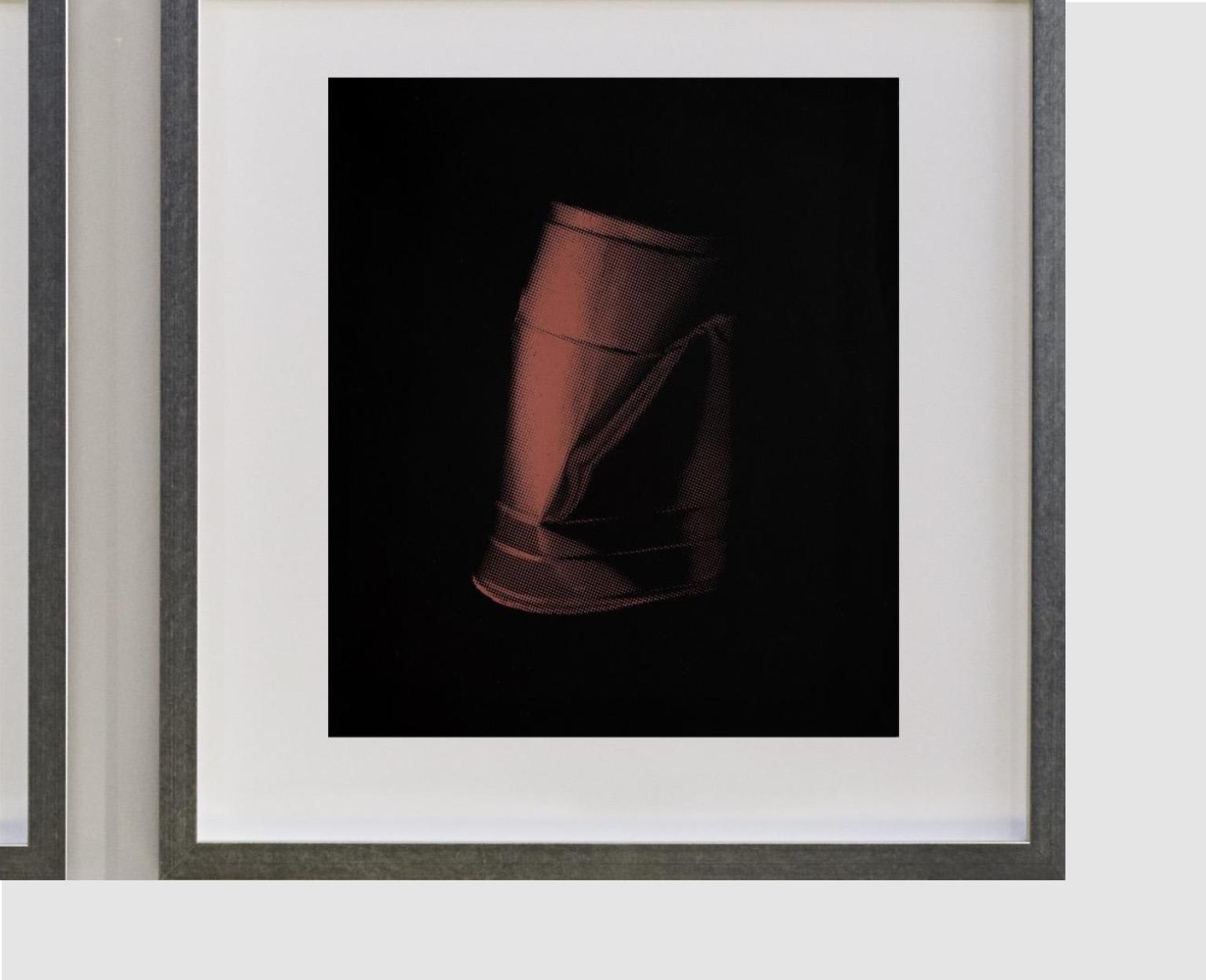 Paula Crown, Untitled (Solo Cup red on off-white) + Jokester , 2019