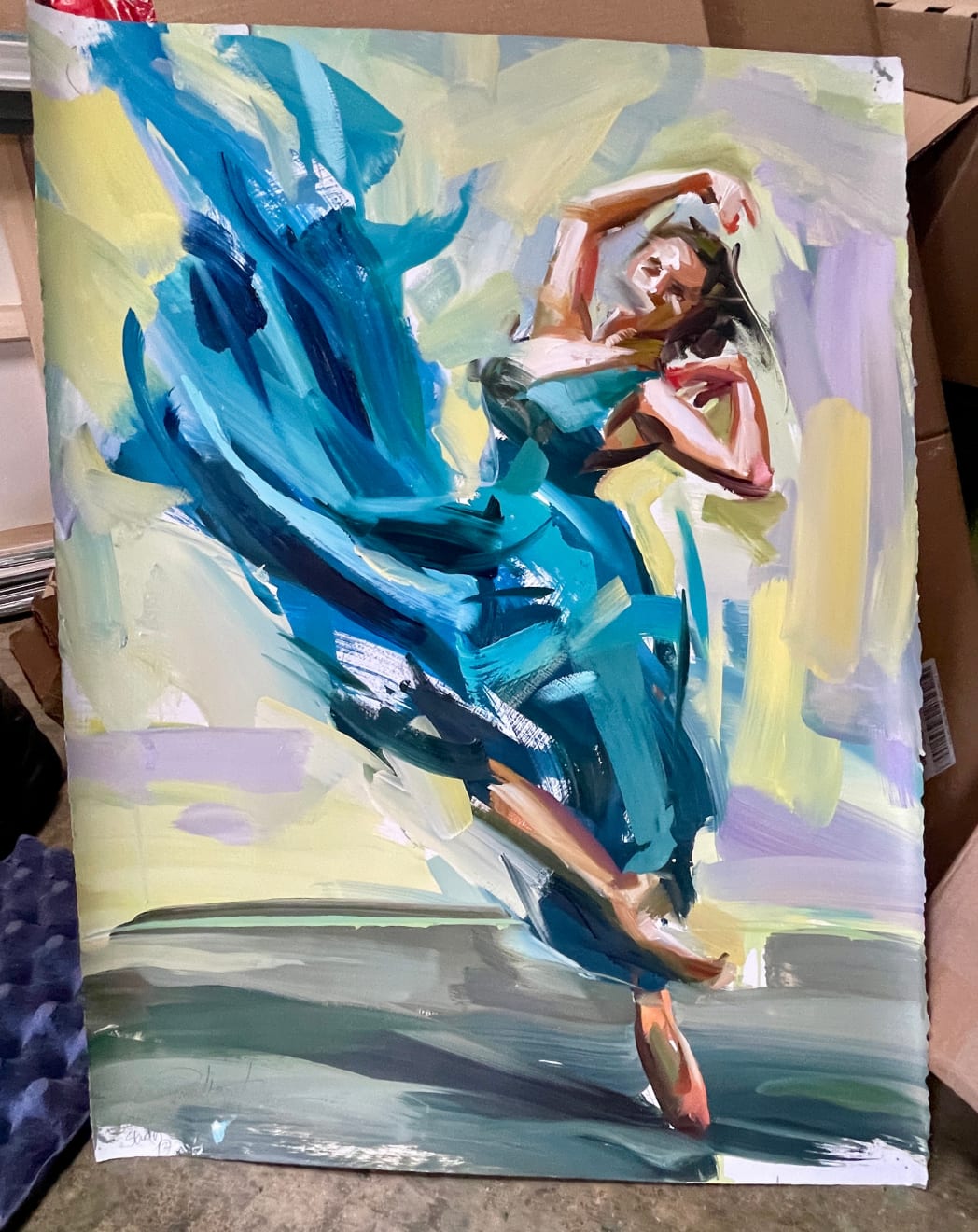 Paul Wright, Study in Blue, 2025