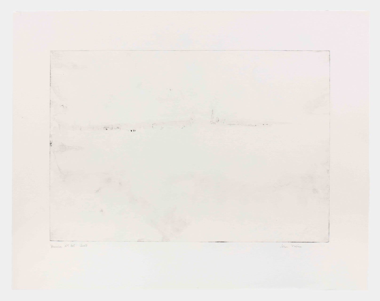 John Virtue (Monotypes), Venice No.148, 2007