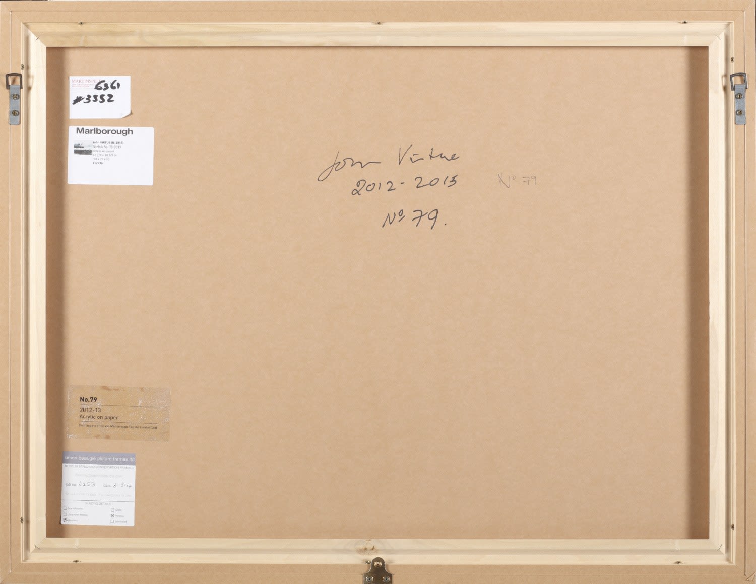John Virtue (Paintings), Norfolk No.79, 2012-13