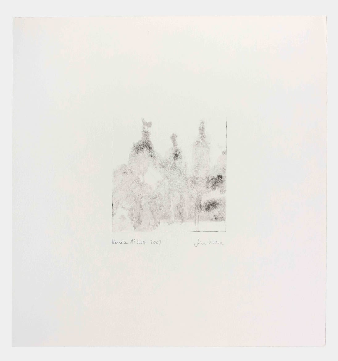 John Virtue (Monotypes), Venice No.224, 2007