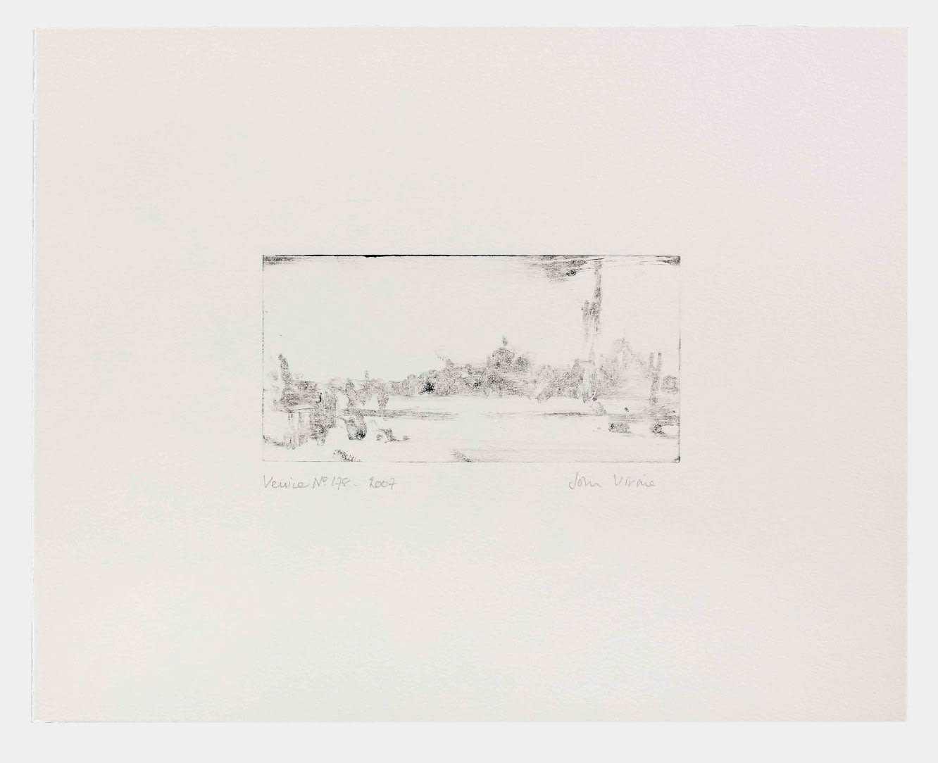 John Virtue (Monotypes), Venice No.178, 2007