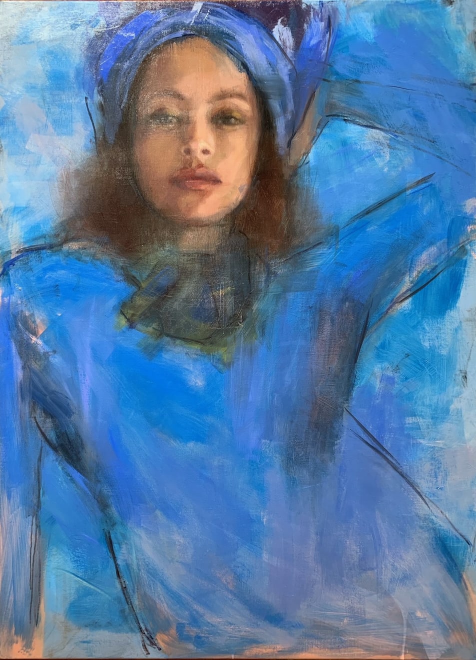 Sara Edison, Blue on Blue, 2025