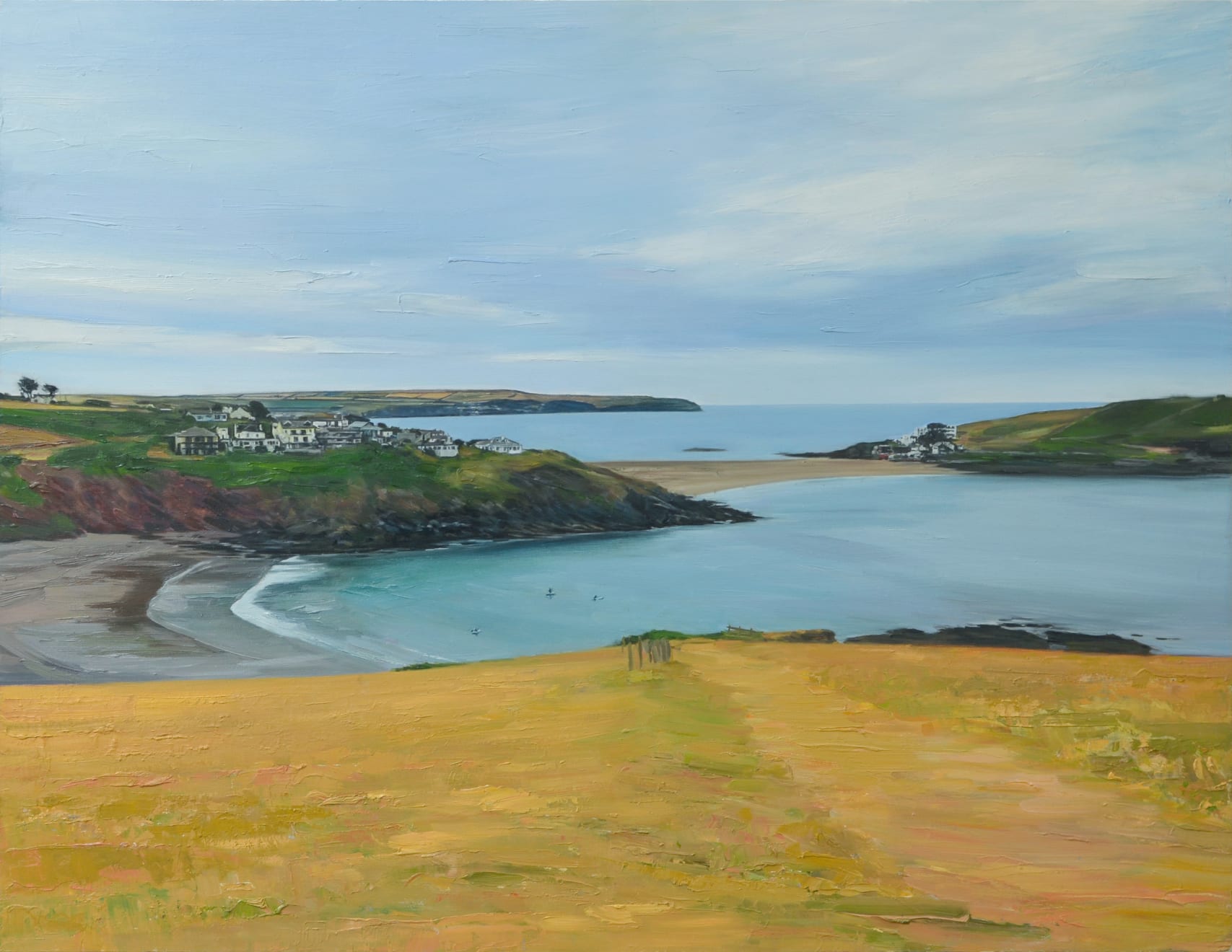 Philip Muñoz, Burgh Island from Coastal Path, 2024