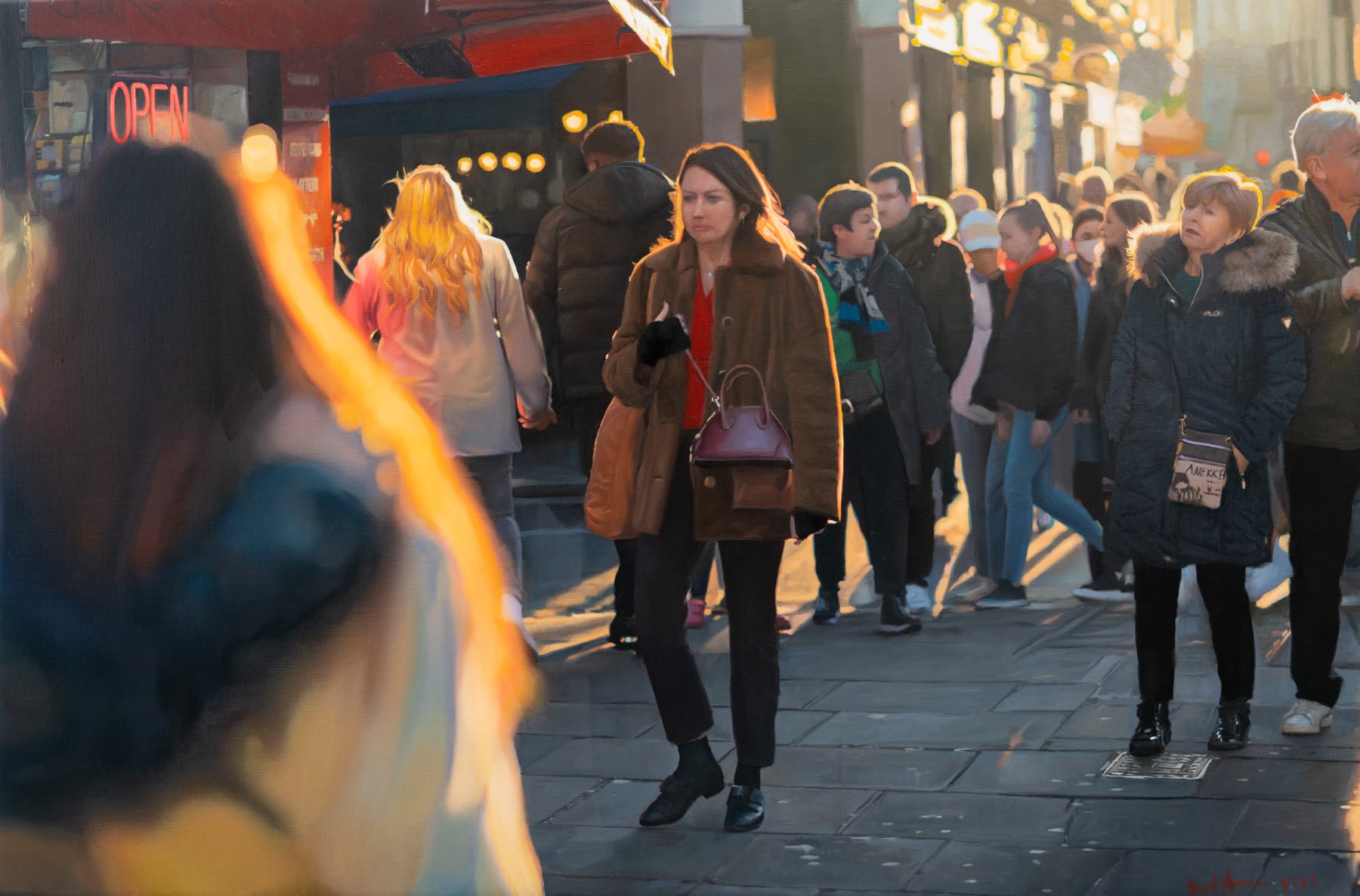 Yigal Ozeri, Golden Hour; London Stories, 2023
