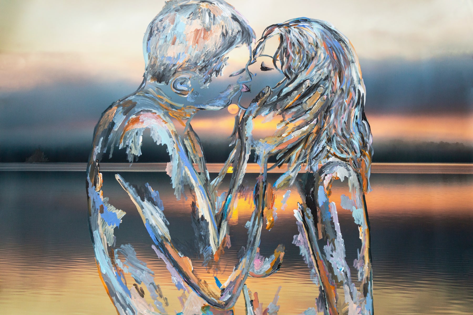 Madeleine Gross, Reflection Kiss, 2024