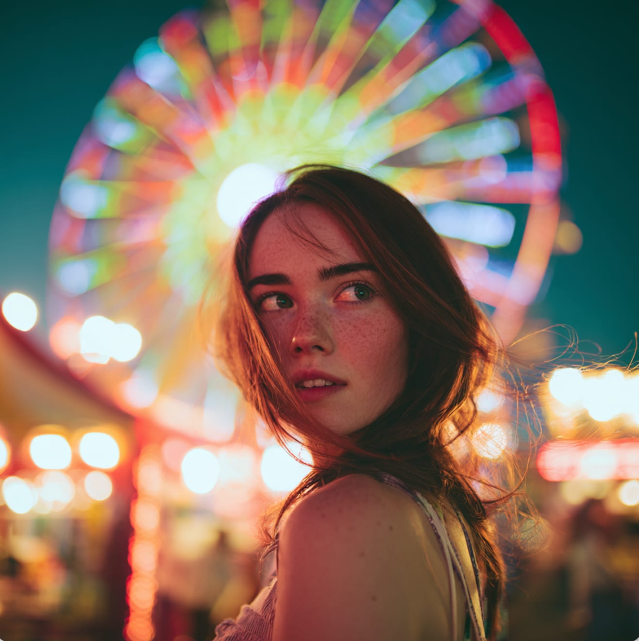Yigal Ozeri, Ferris Wheel, 2025