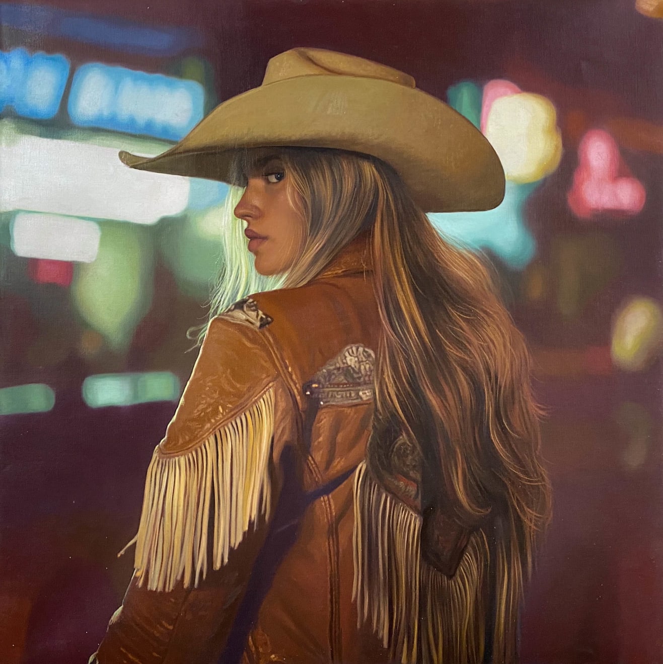 Yigal Ozeri, Worn Leather, 2025