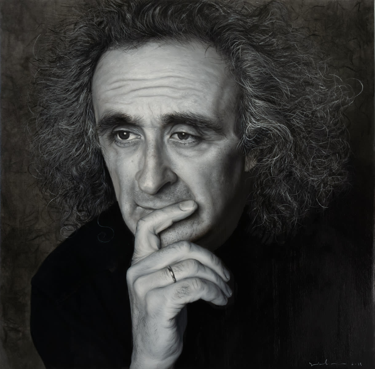 Yigal Ozeri, Self Portrait, 2019