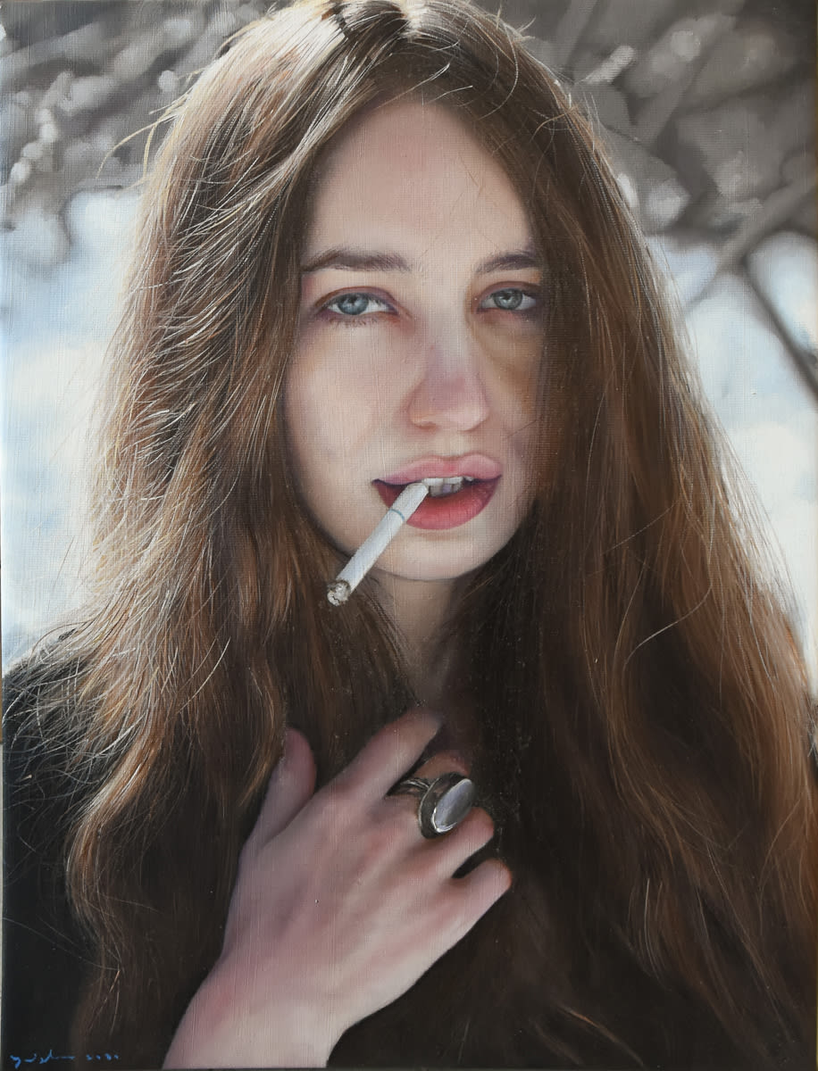 Yigal Ozeri, Untitled; Lizzy, 2016