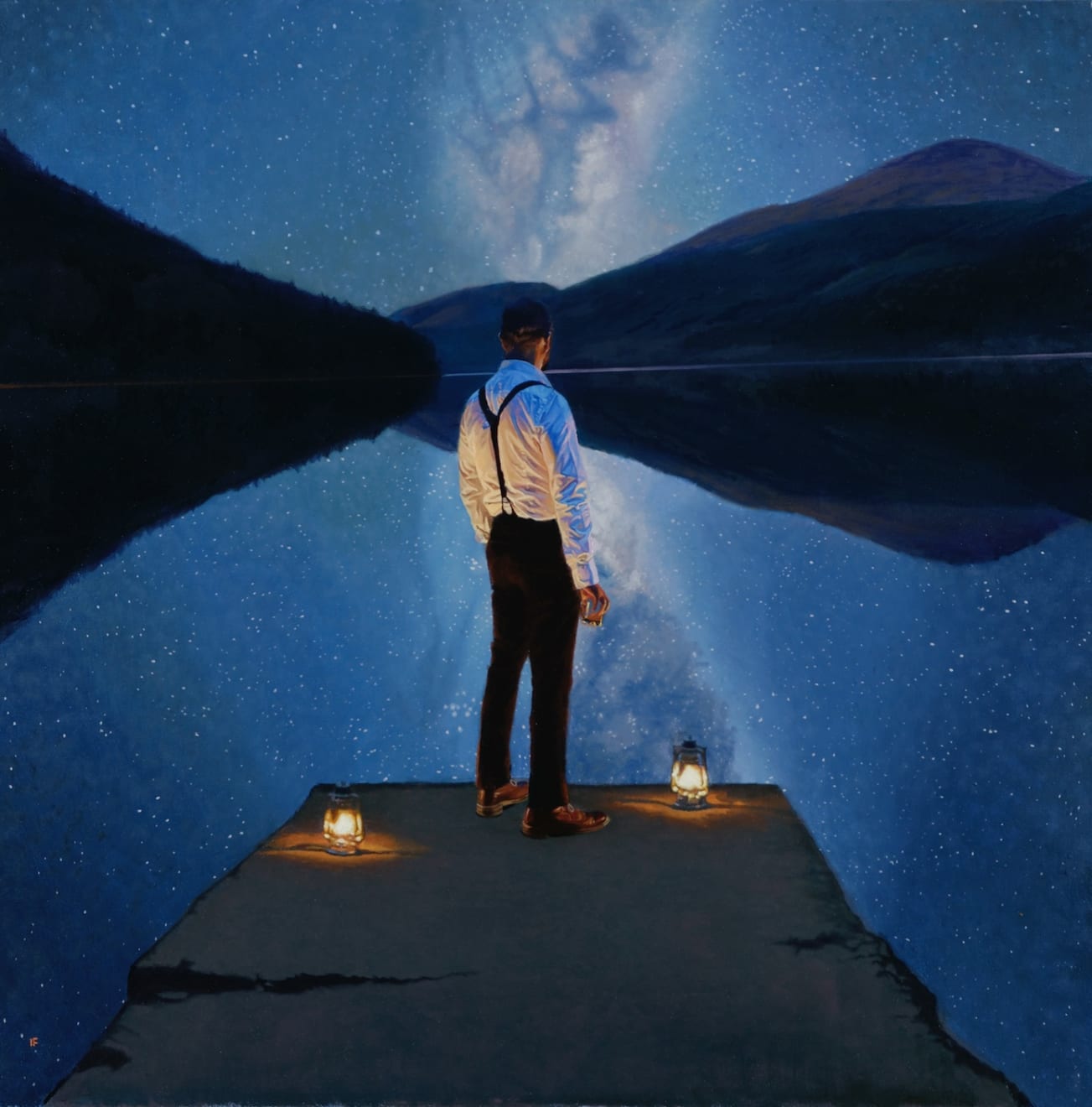 Iain Faulkner, Whistlefield Jetty, Night, 2021