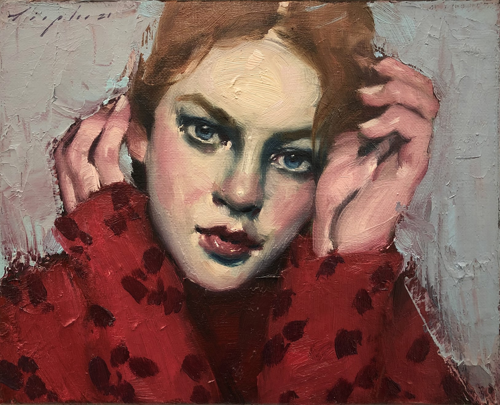 Malcolm Liepke, Red Sweater, 2021
