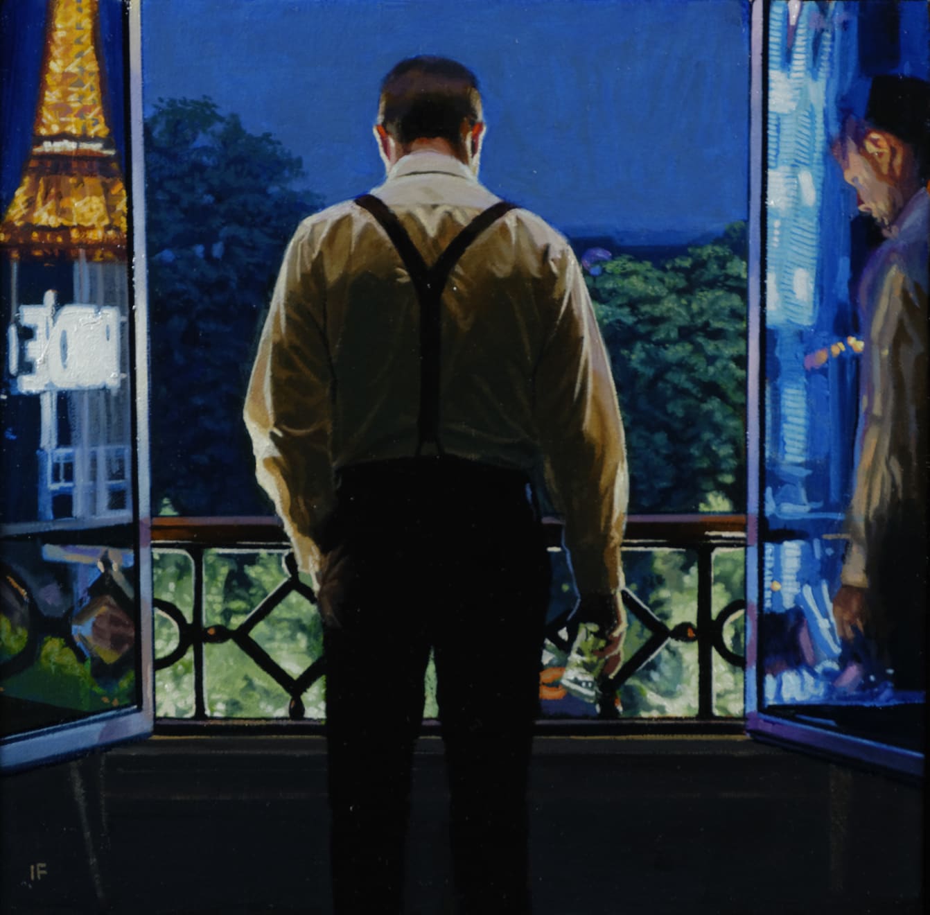 Iain Faulkner, Tuileries Garden, Evening, 2020