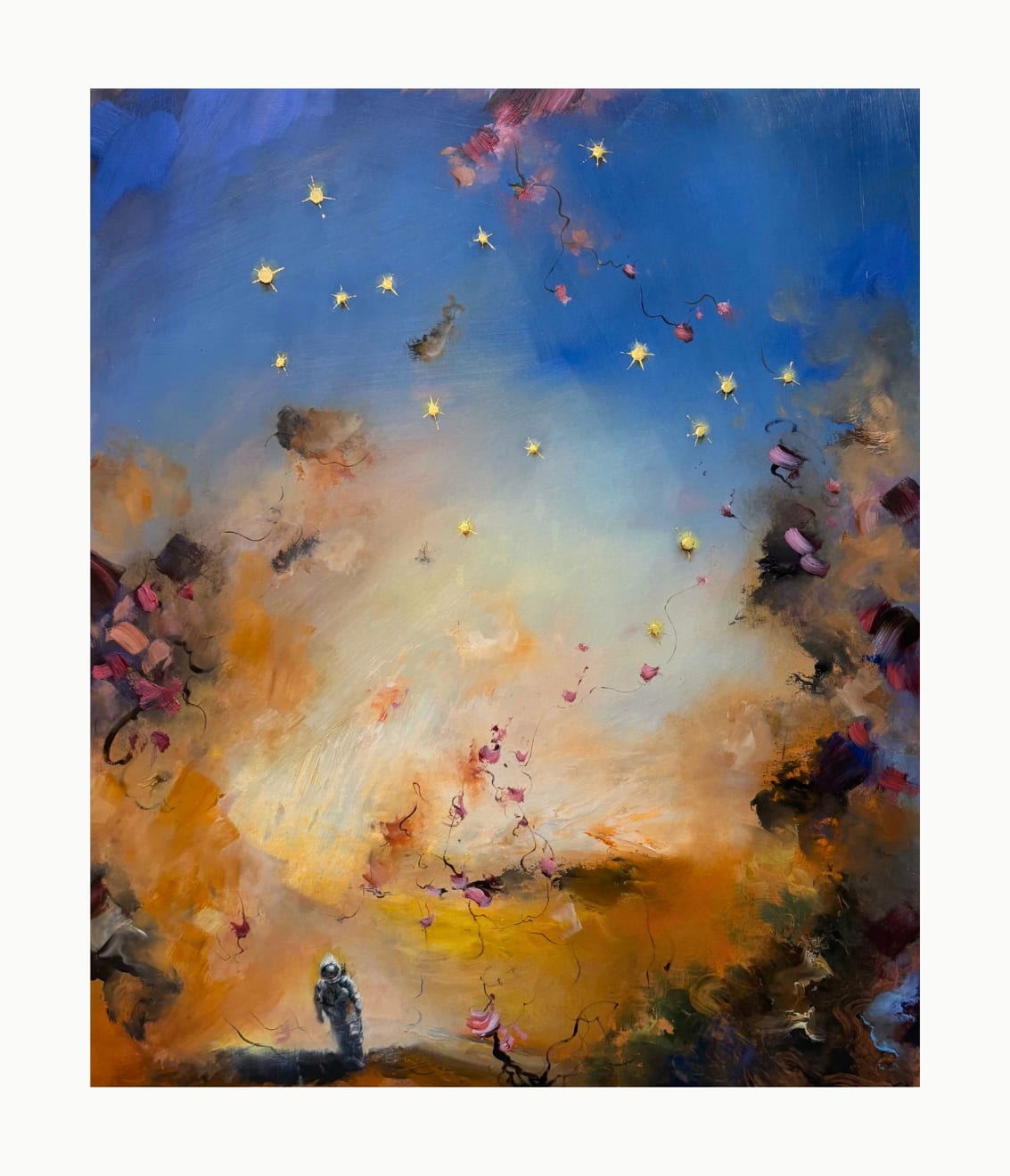 Chris Rivers, Hand-Finished Geminian Landscape, 2025