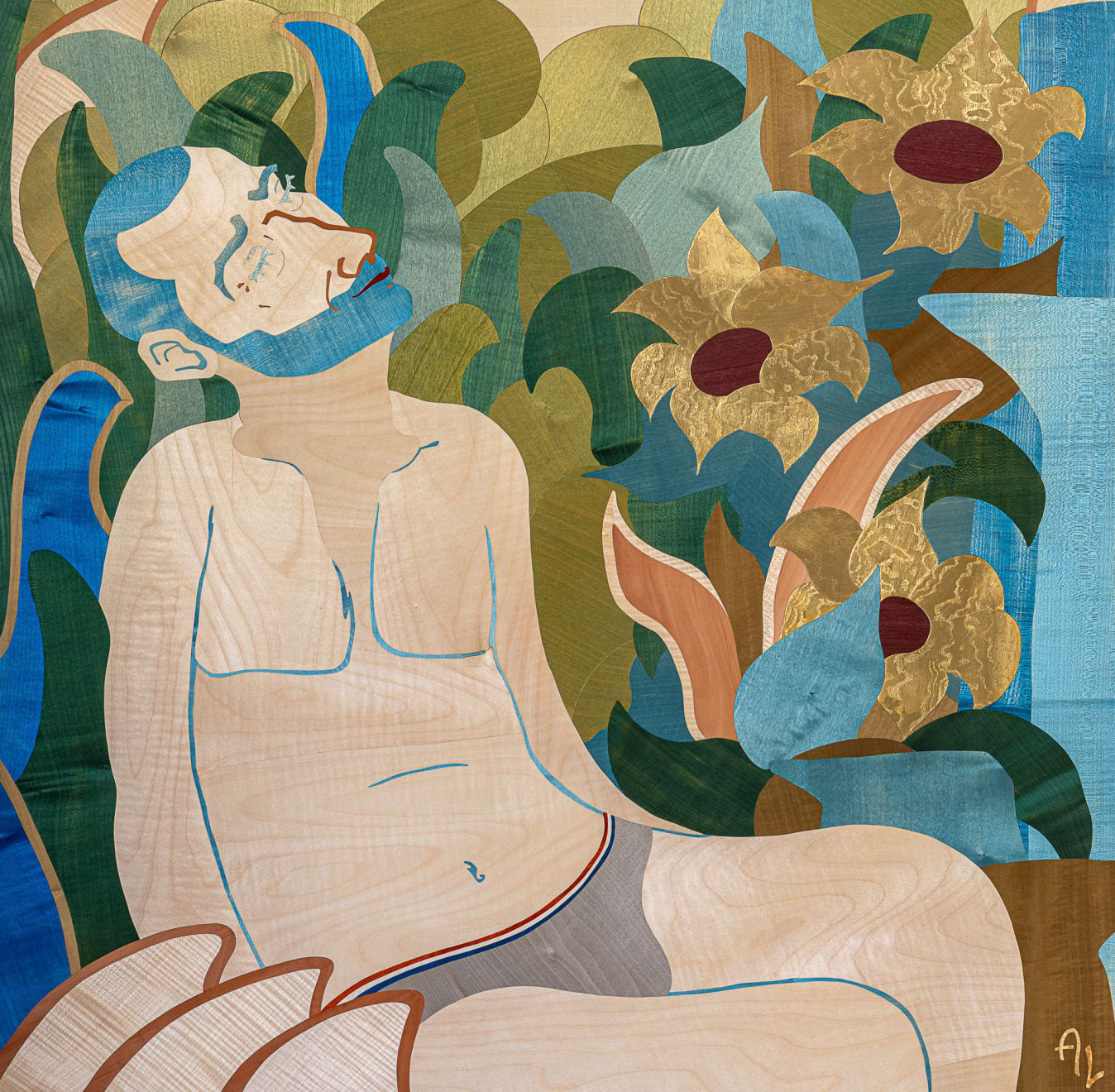 Anton Laborde, Adri dans son Jardin (Adri in his garden), 2025