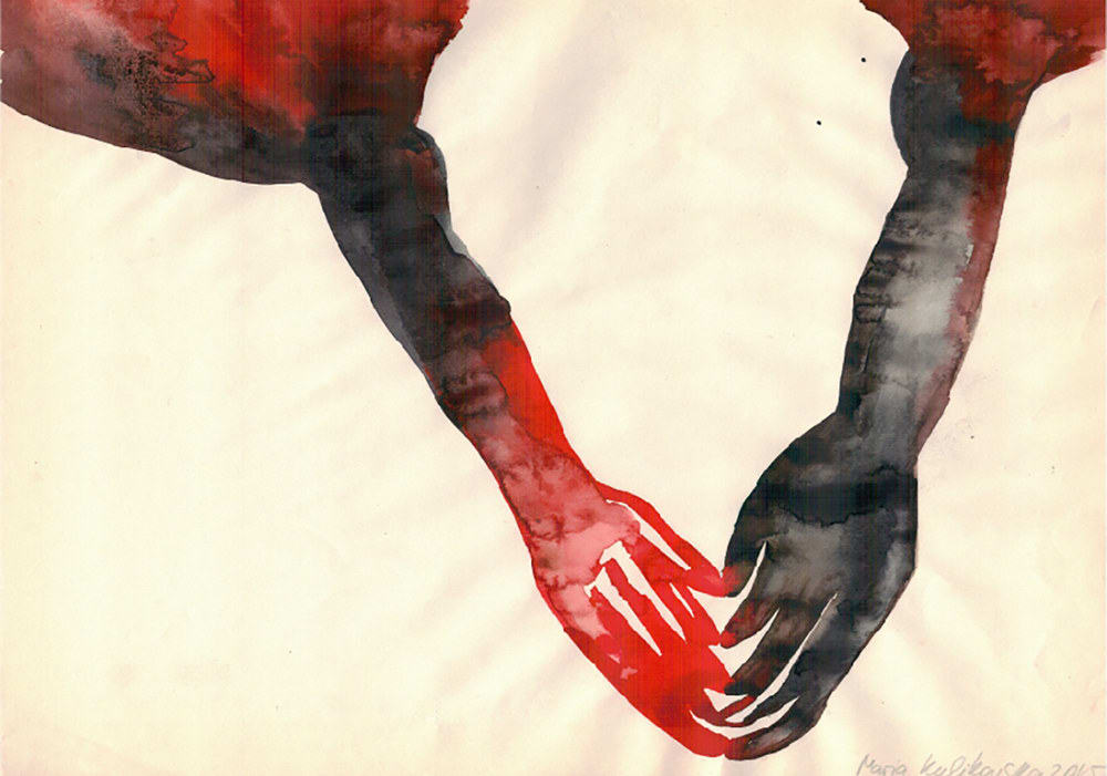 Maria Kulikovska, Arm-In-Revolution (Triptych), 2015