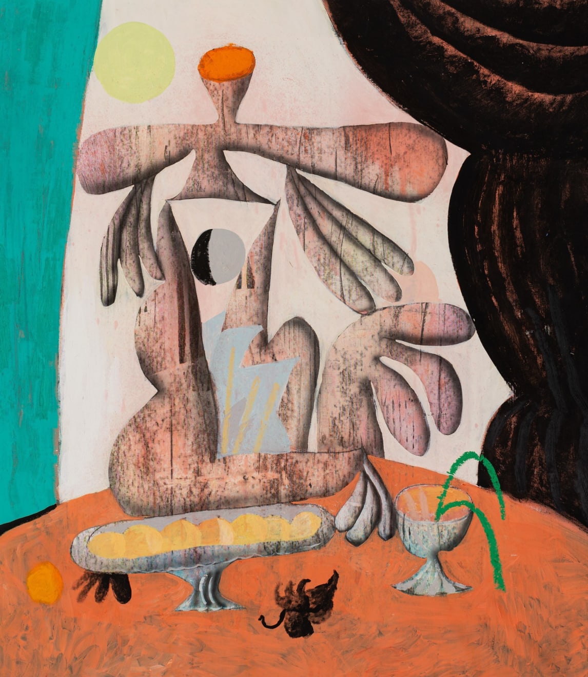 József Csató, Dancing Hands III (Black Curtain), 2024