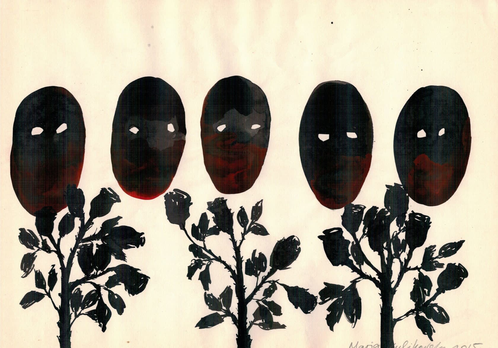 Maria Kulikovska, Arm-In-Revolution (Triptych), 2015