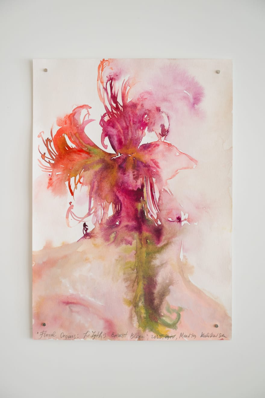 Maria Kulikovska, Floral Organs: Lilyth’s Breast Bloom, 2025