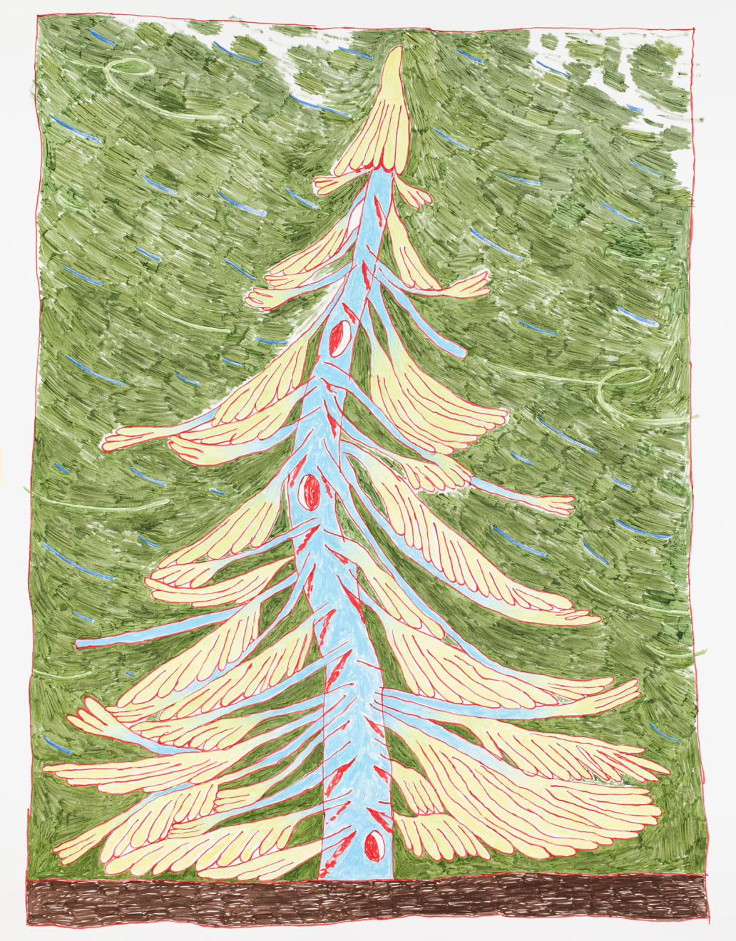 Mátyás Erményi, Blue Tree in Deep Forest, 2022