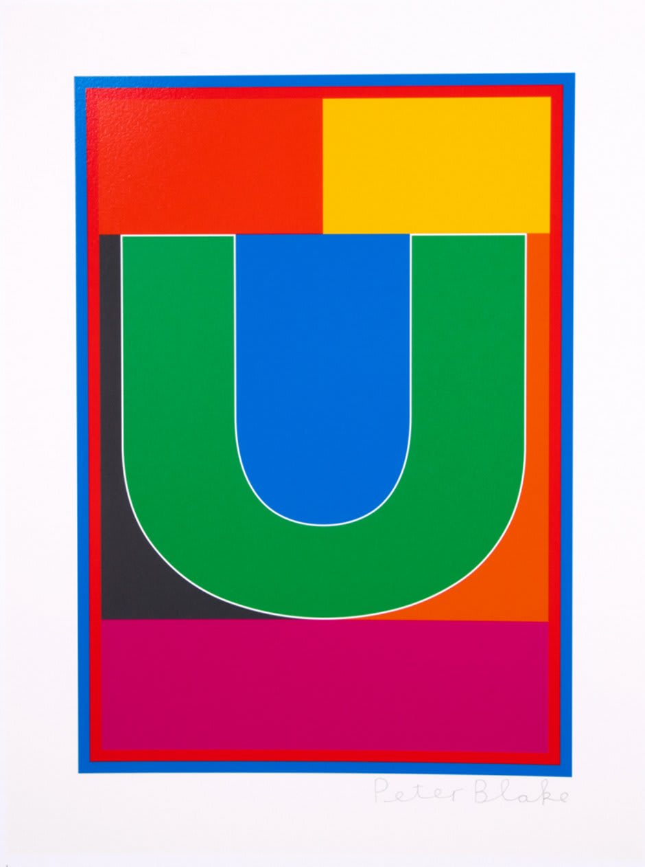 Peter Blake, Dazzle Alphabet - U