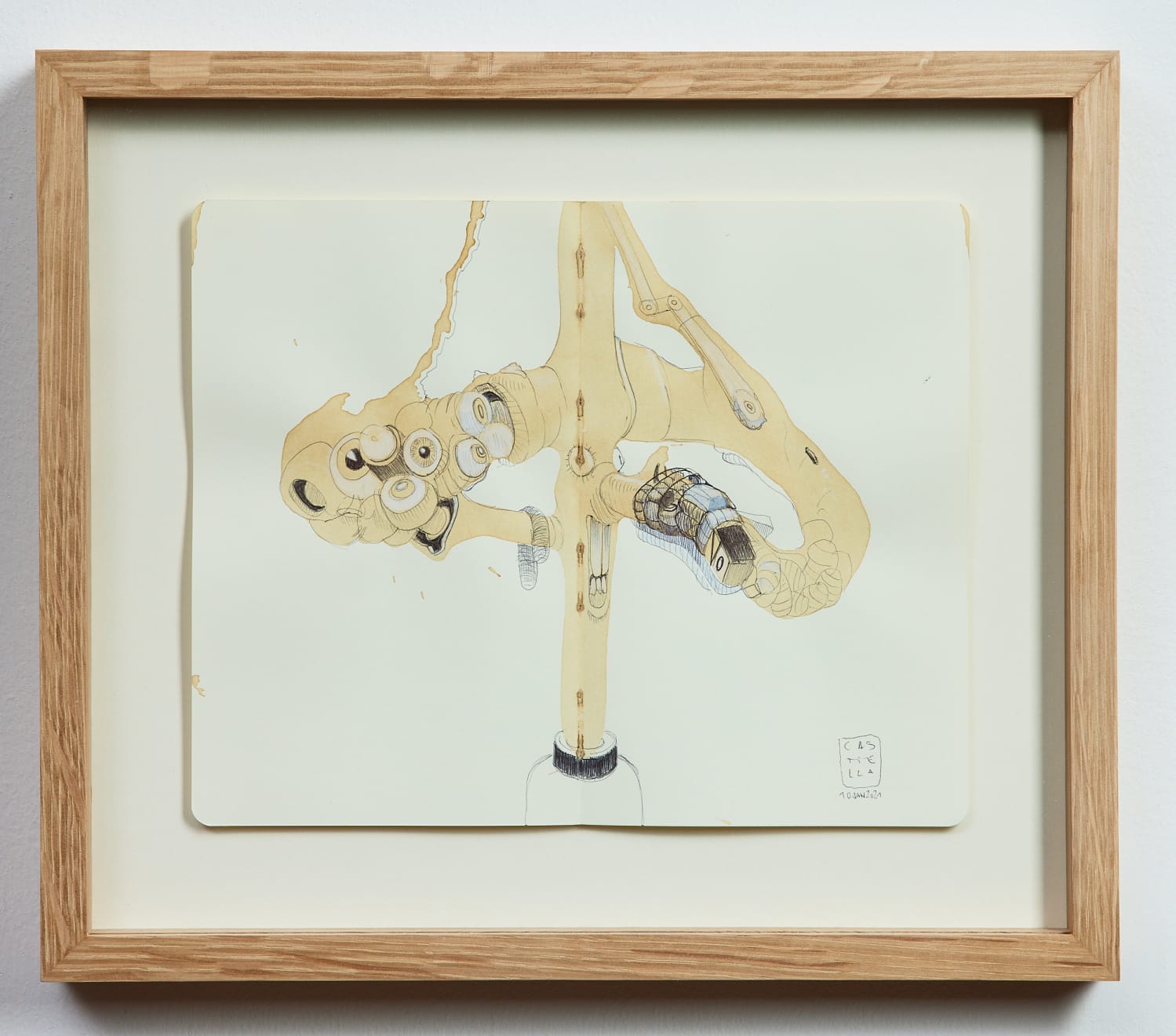 José Castiella, Coffee drawing - 10 January 2021, 2021