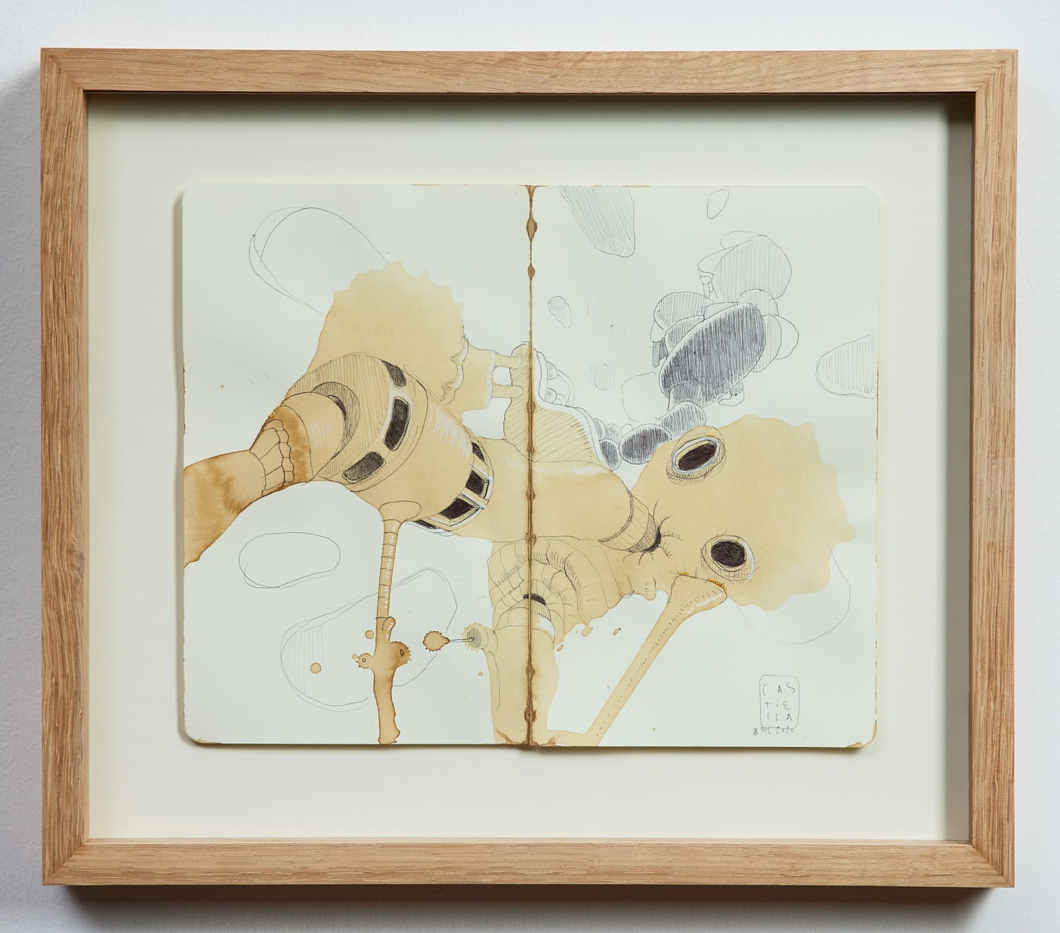 José Castiella, Coffee drawing - 8 December 2020, 2020