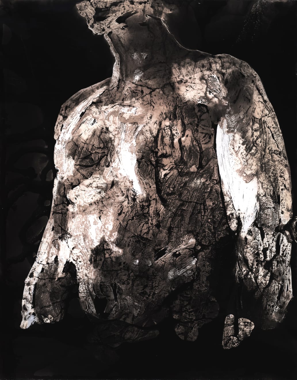 Matt Saunders, drawing (you must change your life) #5, 2020