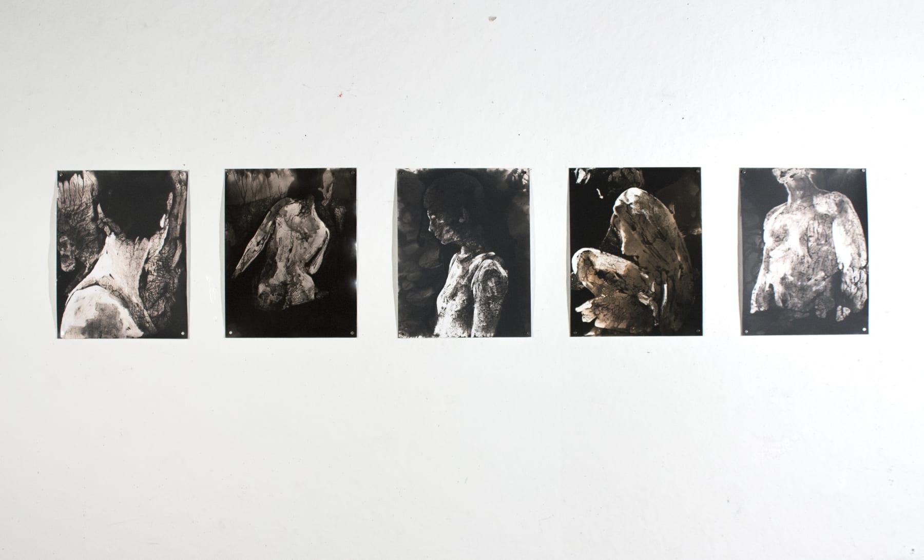 Matt Saunders, drawing (you must change your life) #5, 2020