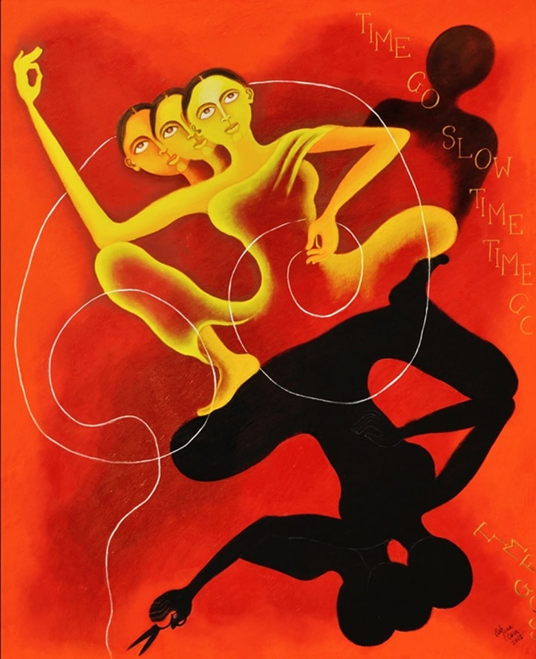 Arpana Caur, Day & Night, 2013