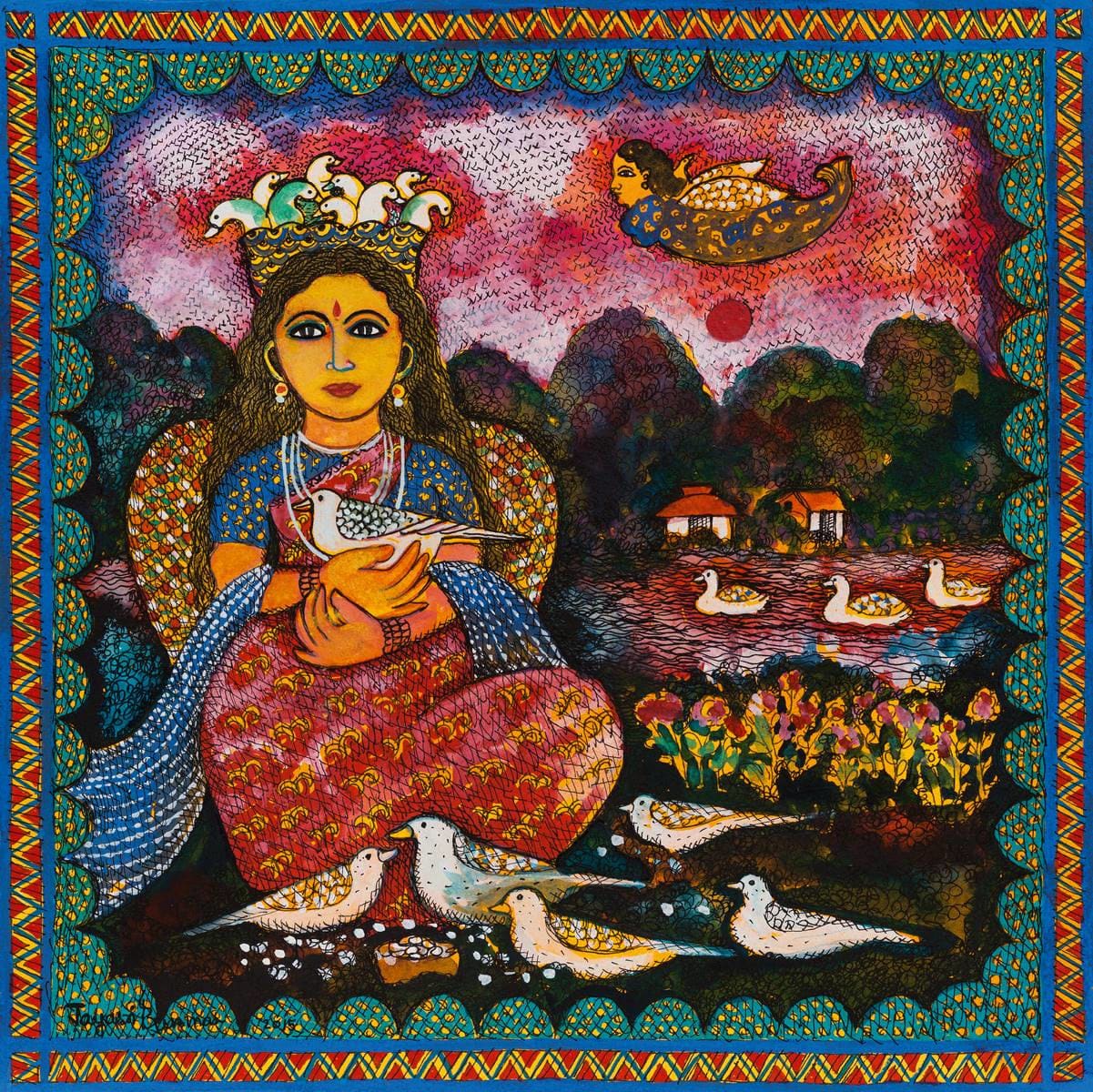 Jayasri Burman, Flight of Fancy, 2015