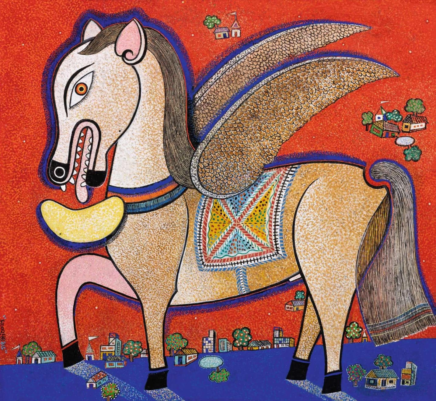 Manoj Dutta, Horse and Moon, 2016