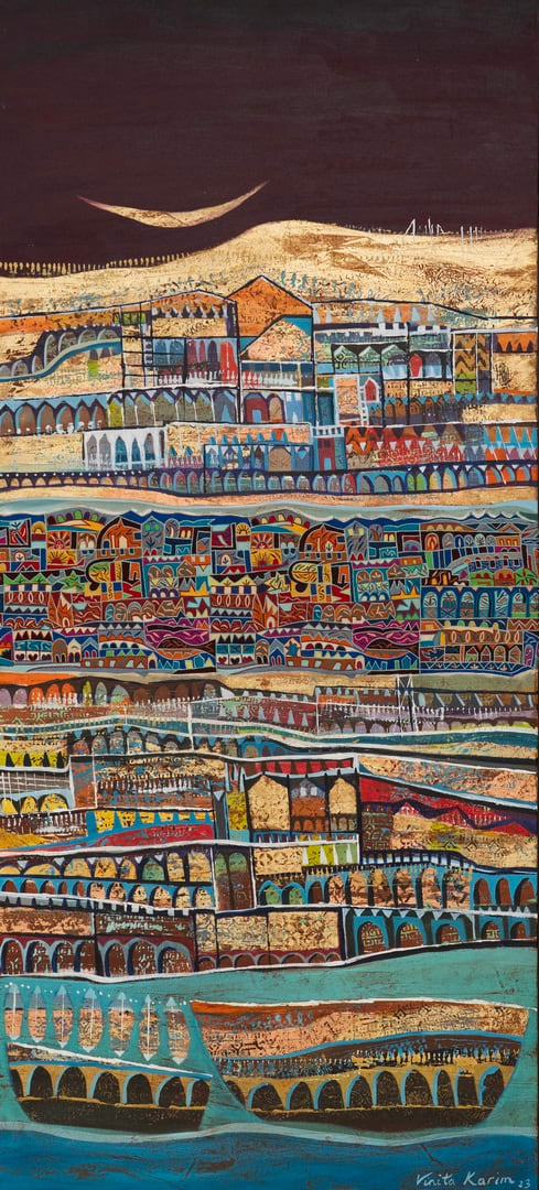 Vinita Karim, Beneath a Velvet Moon, 2023