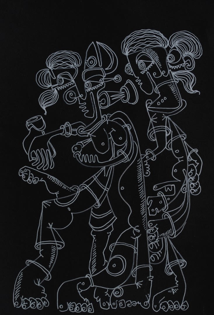 Nandan Purkayastha, Untitled - I (Monochromes), 2023