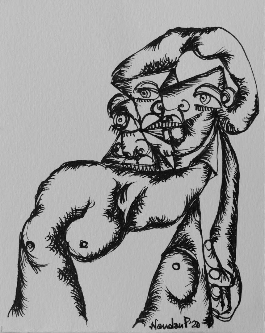 Nandan Purkayastha, Untitled - IX (Fervent Forms), 2023