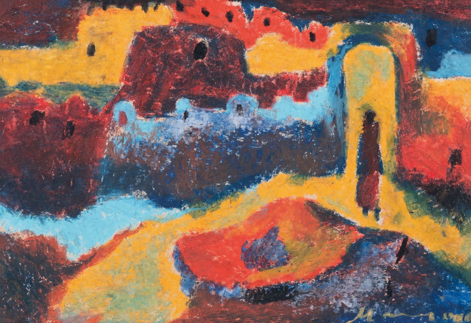 Manoj Dutta, Landscape , 1976