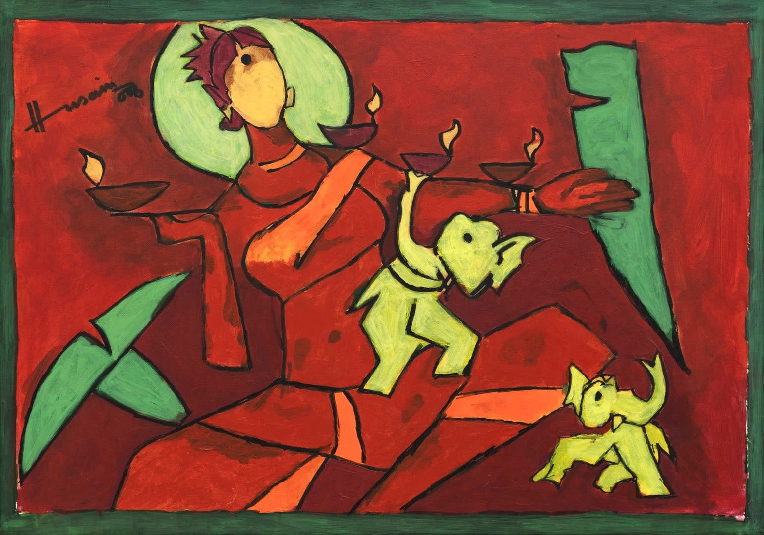 M F Husain, Untitled, 2006