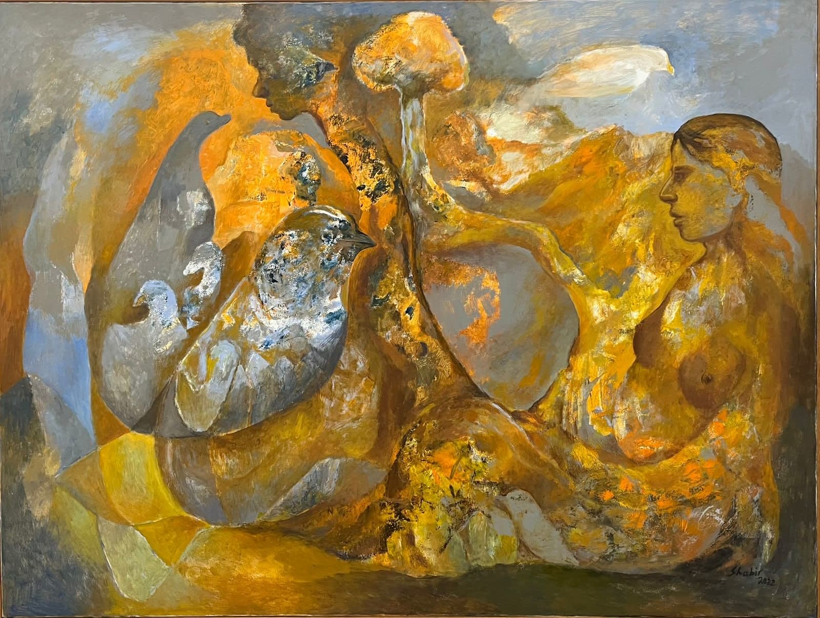 Shabir Hussain Santosh, Untitled, 2022