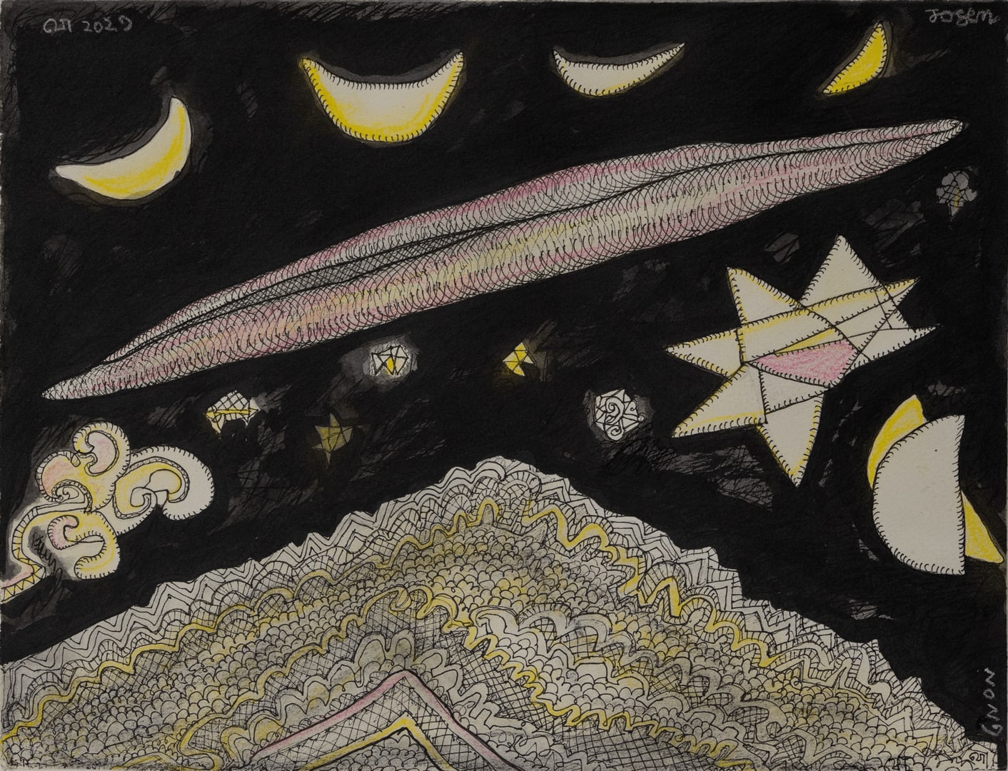 Jogen Chowdhury, The Sky , 2023