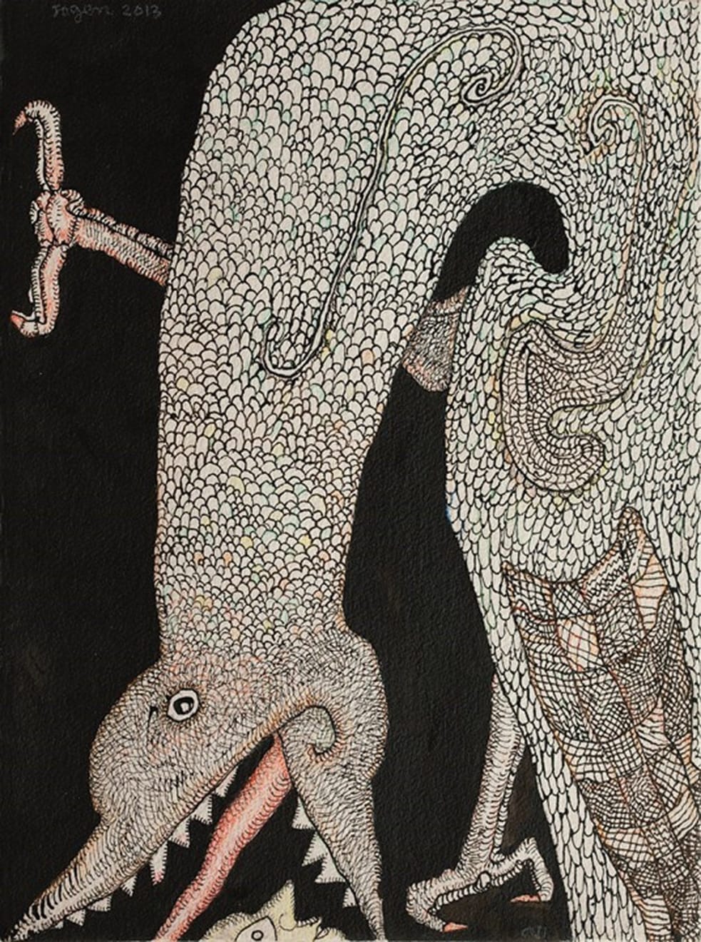 Jogen Chowdhury, Bakasur - III, 2013