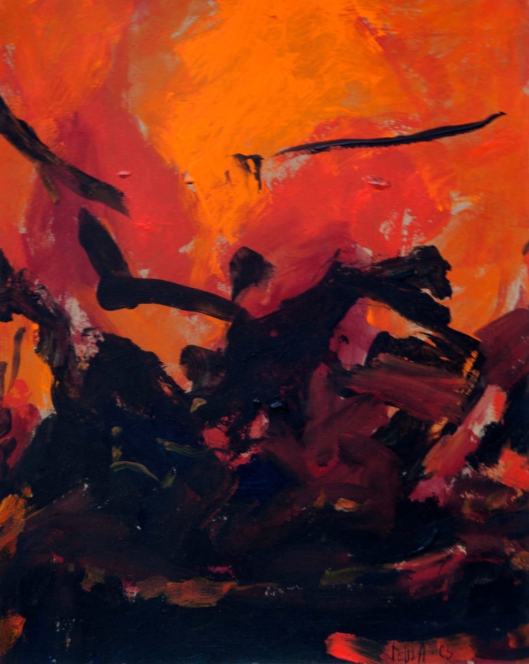 S H Raza, Untitled, 2005