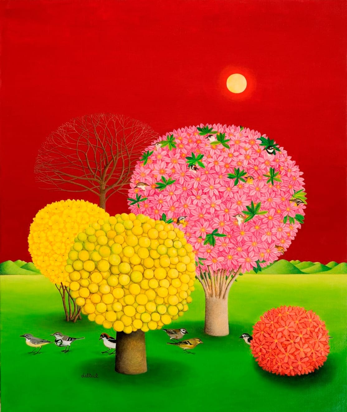 Maite Delteil, The red sky, 2014