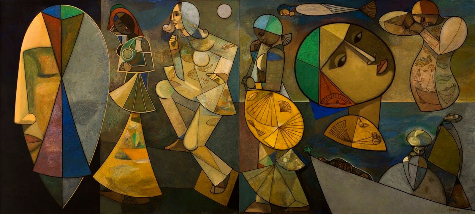 Neeraj Goswami, Love - Agape (Diptych), 2014