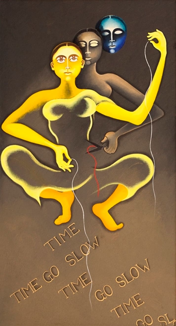 Arpana Caur, Day & Night, 2014