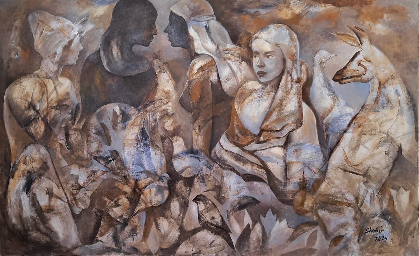 Shabir Hussain Santosh, Untitled, 2024