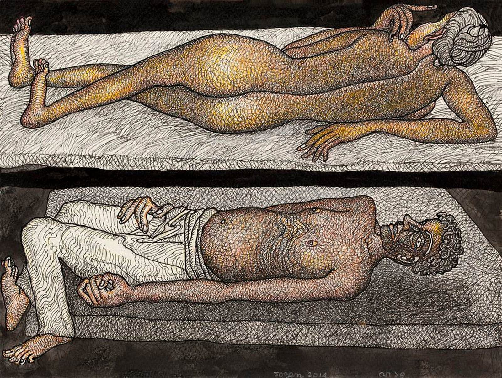 Jogen Chowdhury, Untitled, 2014