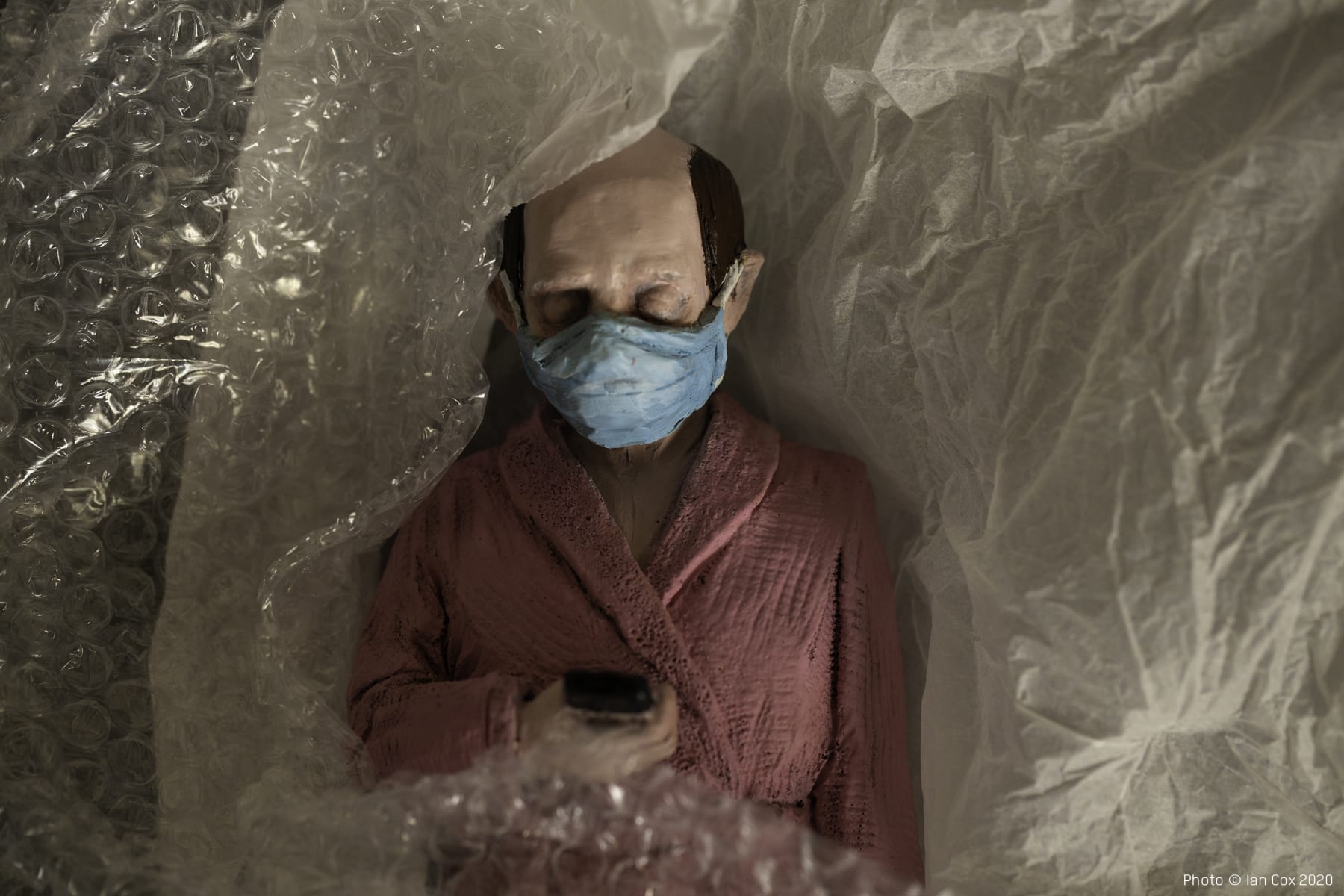 Isaac Cordal, Homie II, 2020