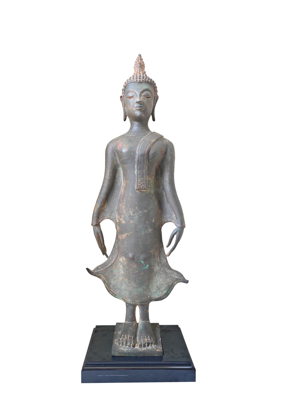 Buddha, Thai Standing Buddha With Stand, Contemporary