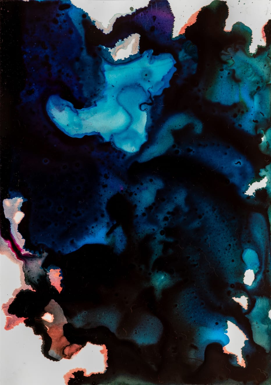 Sophie Hing Yee Cheung, CMYK Painting: Embodies the Human Head and Sea, 2024