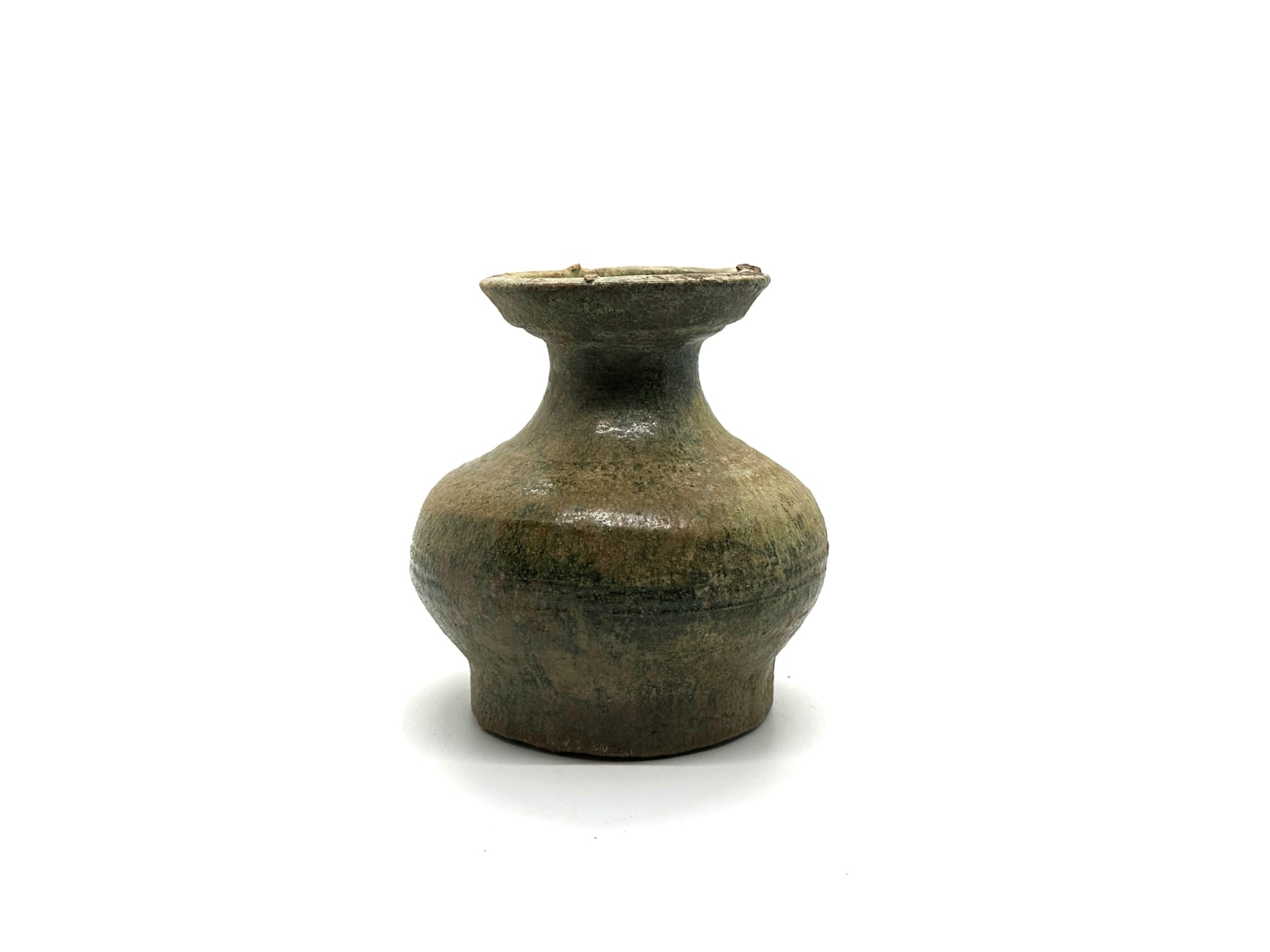 Chinese Antique, Green Glazed Hu Vessel, Han Dynasty